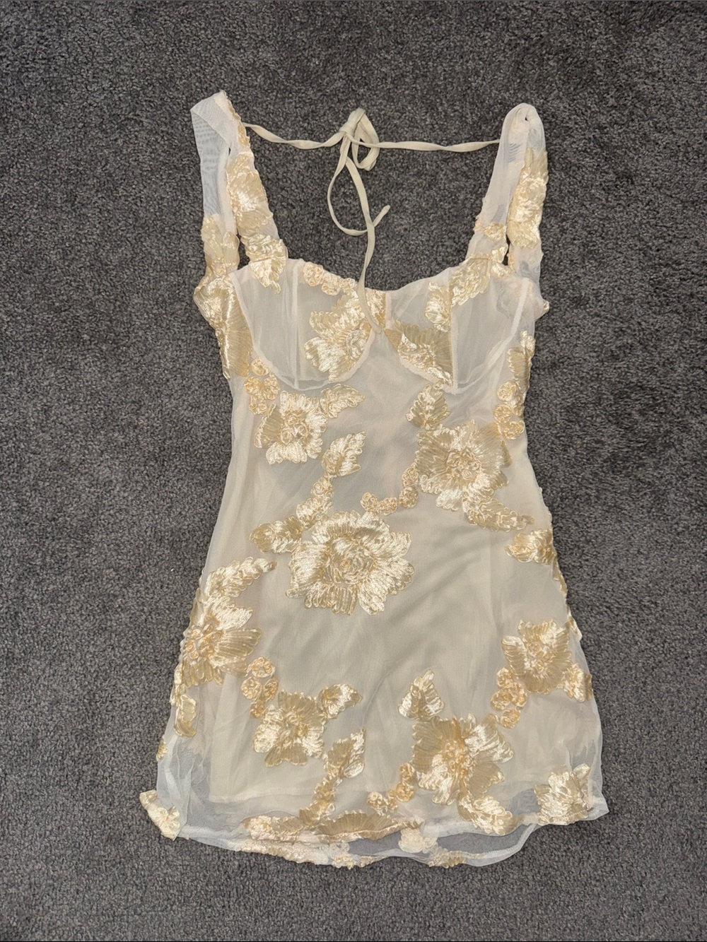 Floerns Women's Floral Backless Cami Dress Large